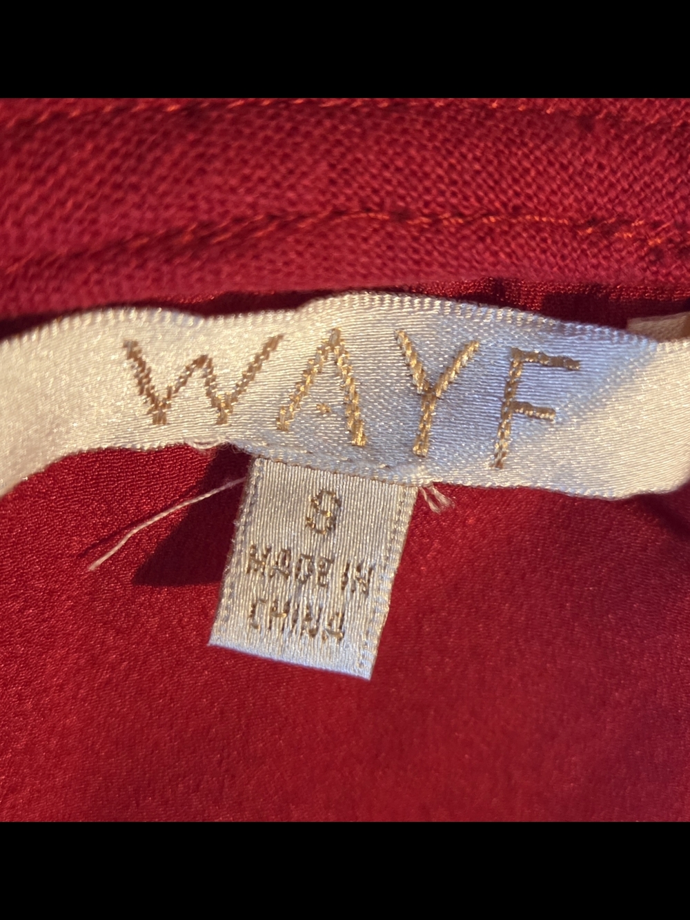 Wayf Crimson Off-Shoulder Ruffle Mini Dress - Picture 4 of 7